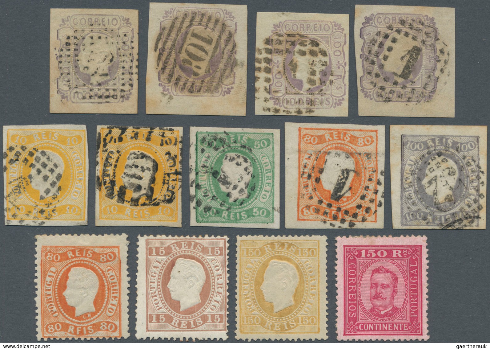 Portugal: 1855/1892 (ca.), Accumulation Of The Classic Issues Mostly King Luis I. With Many Imperfor - Unused Stamps