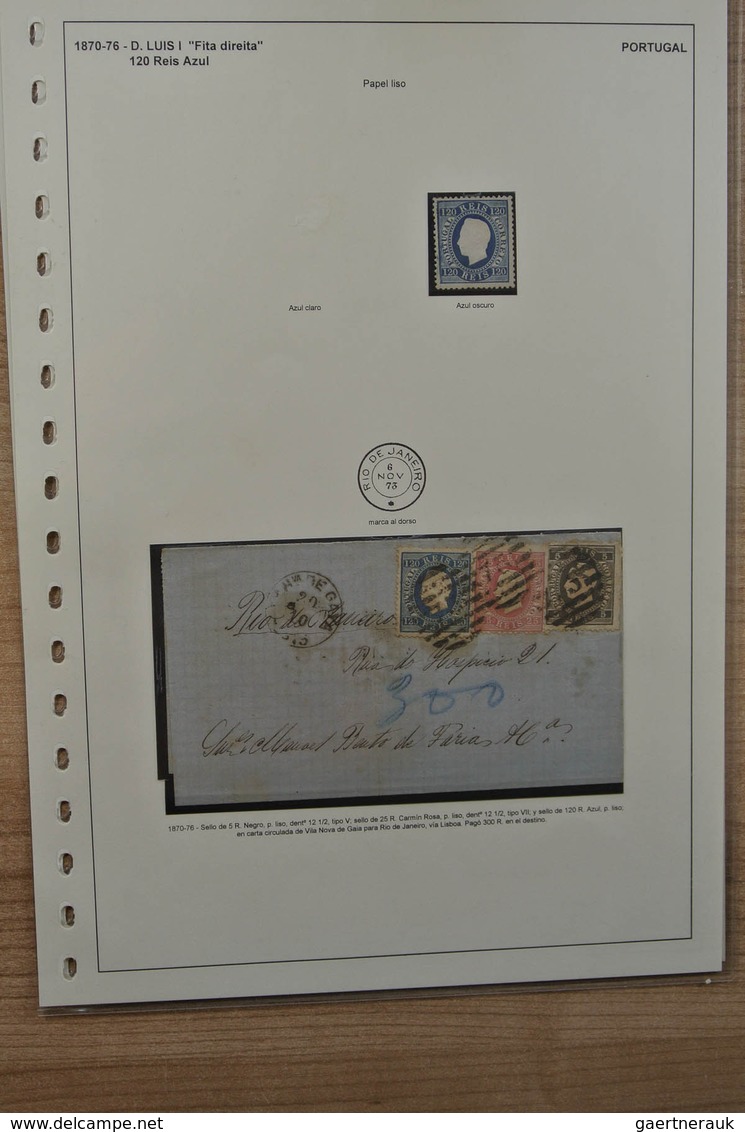 Portugal: 1866-1876. Nice Mint Hinged And Used Remainder Collection King Luis I 1866-1876 On Exhibit - Neufs