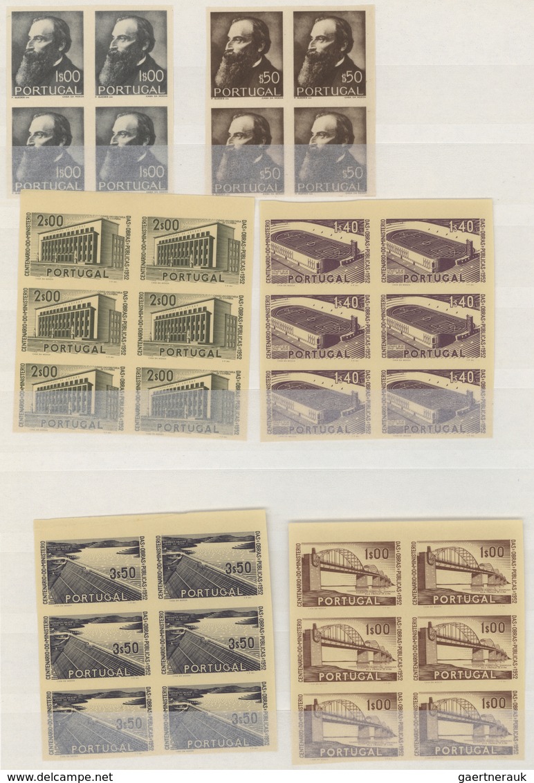 Portugal: 1880/1955 (ca.), Portugal And Some Colonies, Mainly Mint Accumulation On Stocksheets Incl. - Unused Stamps