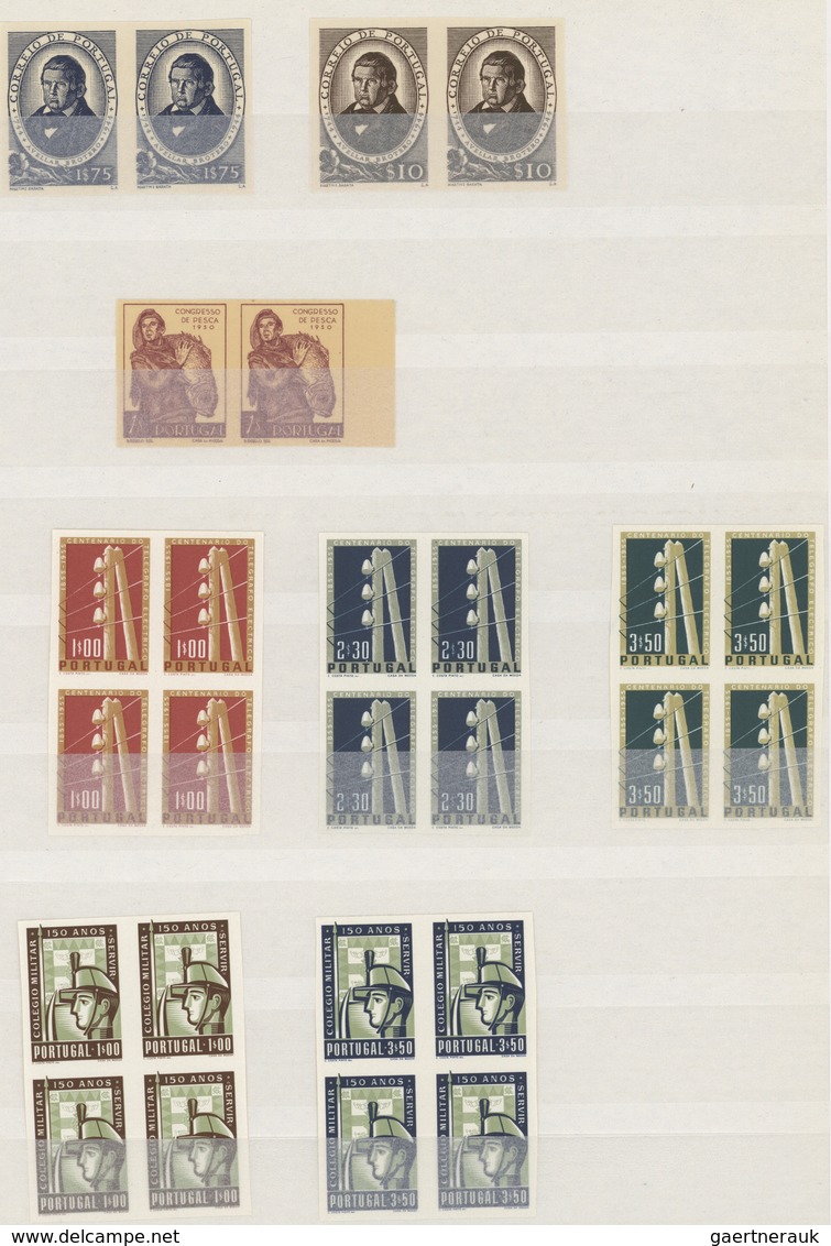 Portugal: 1880/1955 (ca.), Portugal And Some Colonies, Mainly Mint Accumulation On Stocksheets Incl. - Unused Stamps