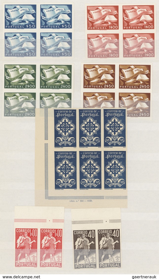 Portugal: 1880/1955 (ca.), Portugal And Some Colonies, Mainly Mint Accumulation On Stocksheets Incl. - Unused Stamps