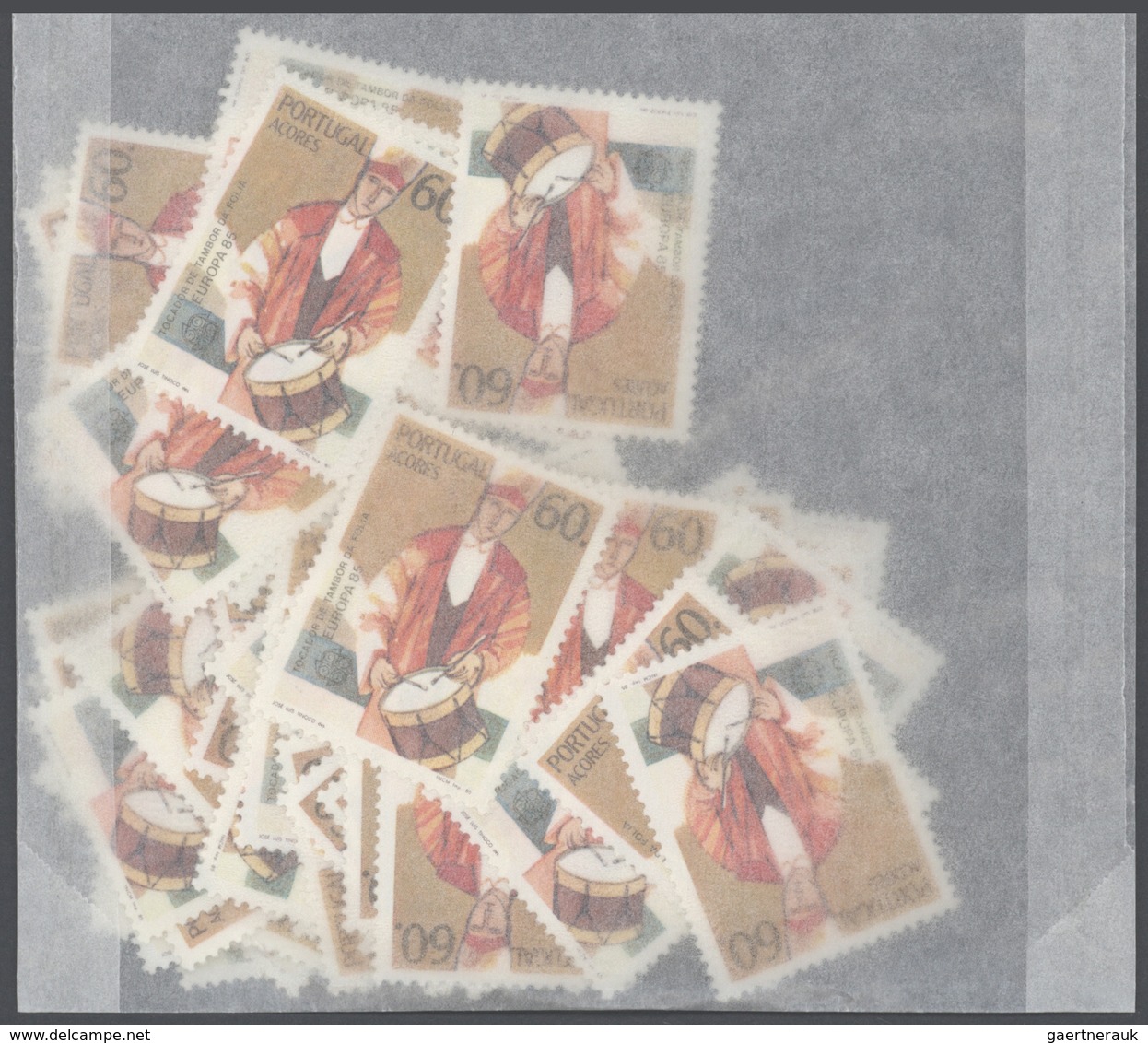 Portugal - Azoren: 1981-1990: Bulk Lot, CEPT Stamps In Complete Sets. 1981: 800 Sets, 1982: 4400 Set - Açores