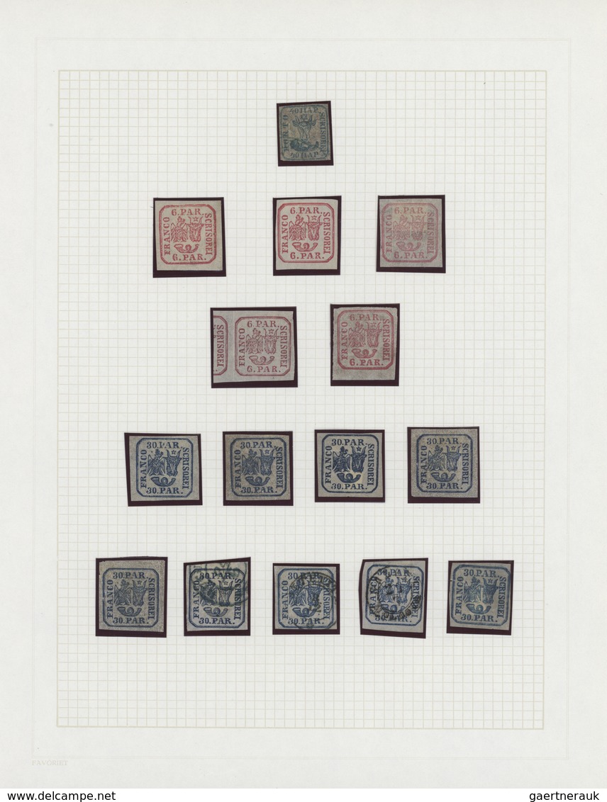 Rumänien: 1858/1872, Used And Mint Collection Of 124 Classic Stamps, Slightly Varied Condition, Neat - Otros & Sin Clasificación