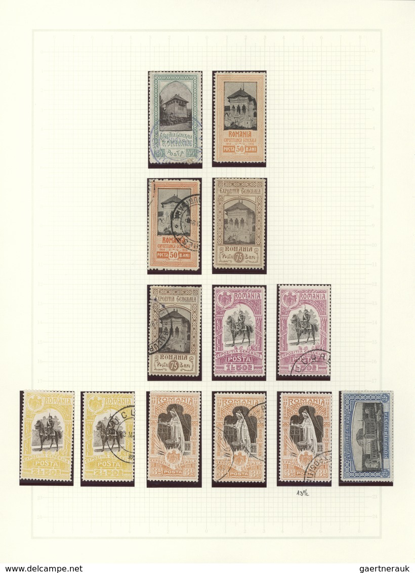 Rumänien: 1858/1928, Deeply Specialised Mint And Used Collection In A Binder, Neatly Arranged On Nea - Otros & Sin Clasificación