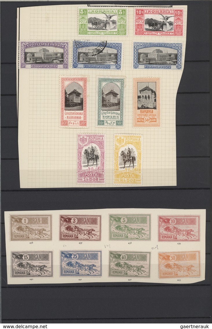 Rumänien: 1872/1907, Mint And Used Accumulation On Stocksheets, Showing Especially A Good Section Co - Autres & Non Classés
