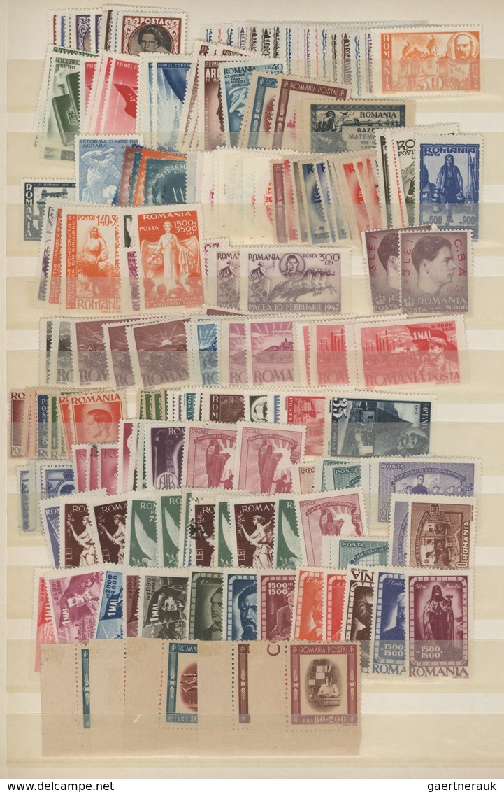 Rumänien: 1872/1960 (ca.), Comprehensive Mint And Used Accumulation On Stocksheets, Stuffed Very Den - Autres & Non Classés