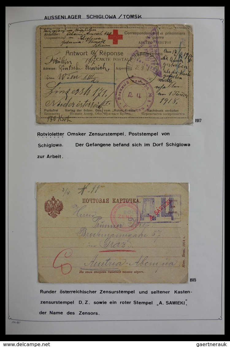 Russland - Besonderheiten: 1914/1918: Really magnificent collection of over 660 cards prisoner of wa