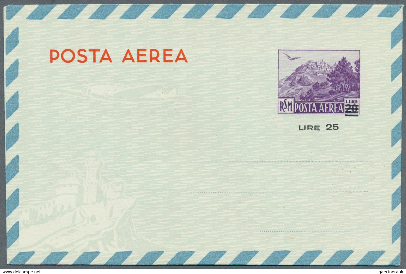 San Marino - Ganzsachen: 1950/52, AEROGRAMMES: Accumulation With 96 Mint Only Aerogrammes Incl. Diff - Enteros Postales