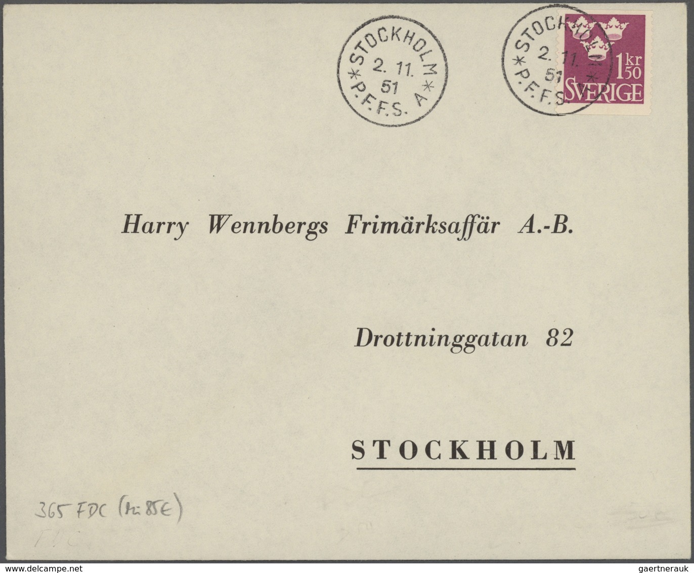 Schweden: 1722/1960, interesting lot of ca. 55 better covers and 9 regulations for post offices (172