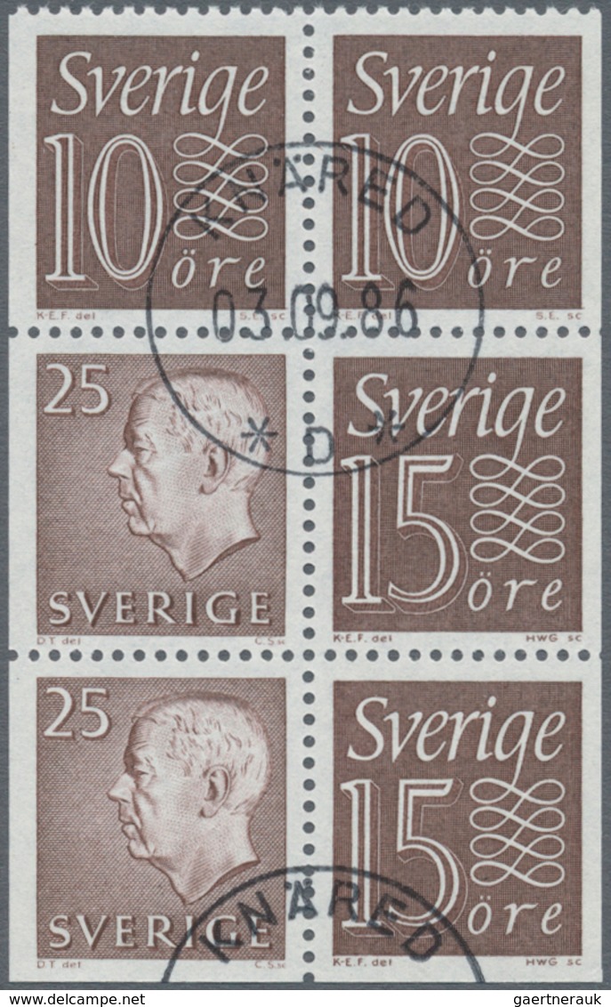 Schweden: 1961/1995, BOOKLET PANES: Accumulation With About 2.660 Complete Booklet Panes In 34 Types - Nuevos