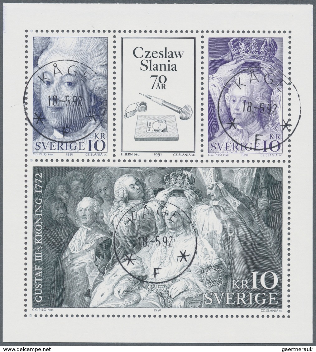 Schweden: 1961/1995, BOOKLET PANES: Accumulation With About 2.660 Complete Booklet Panes In 34 Types - Nuevos