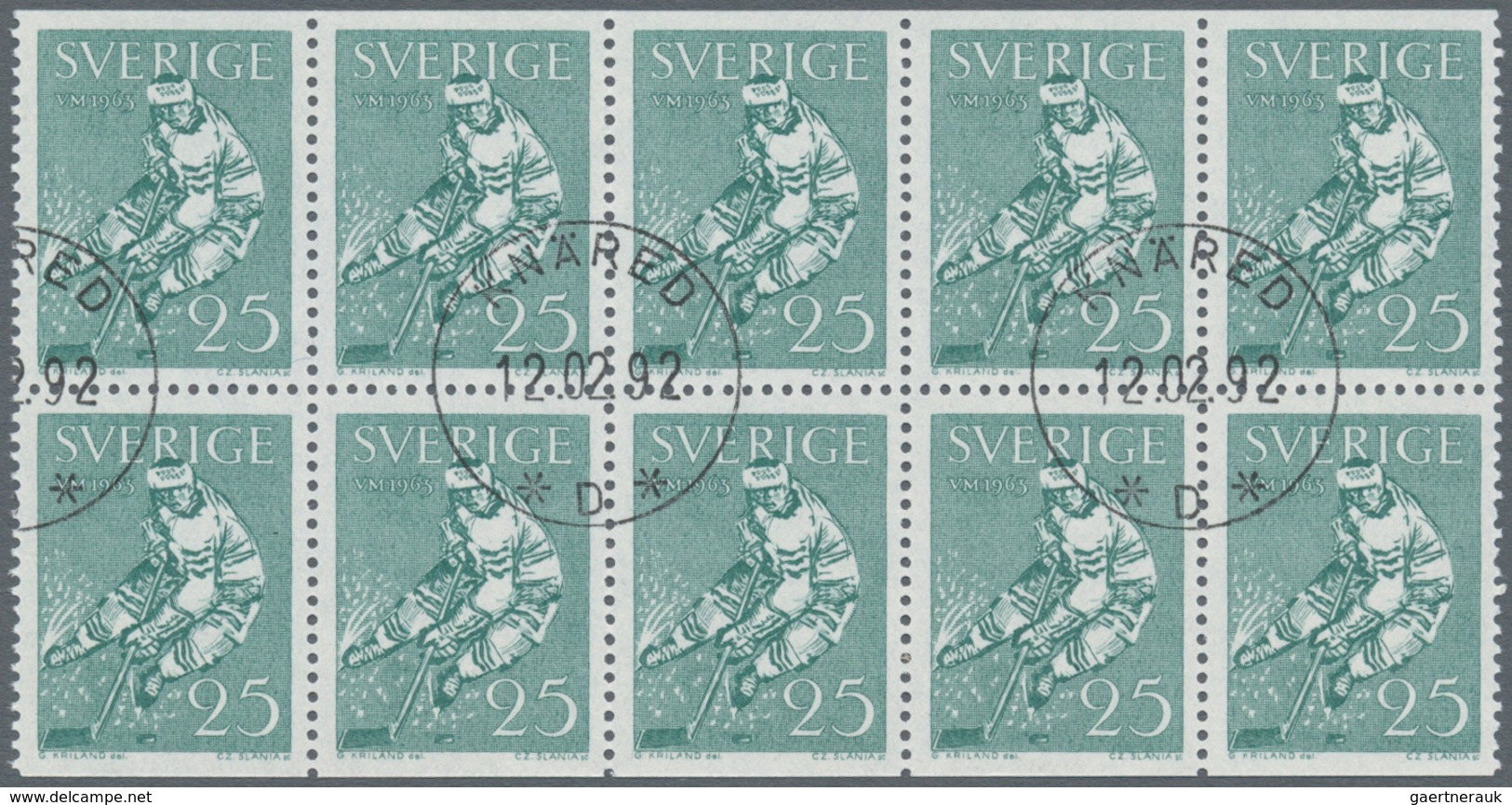 Schweden: 1961/1995, BOOKLET PANES: accumulation with about 2.660 complete booklet panes in 34 types