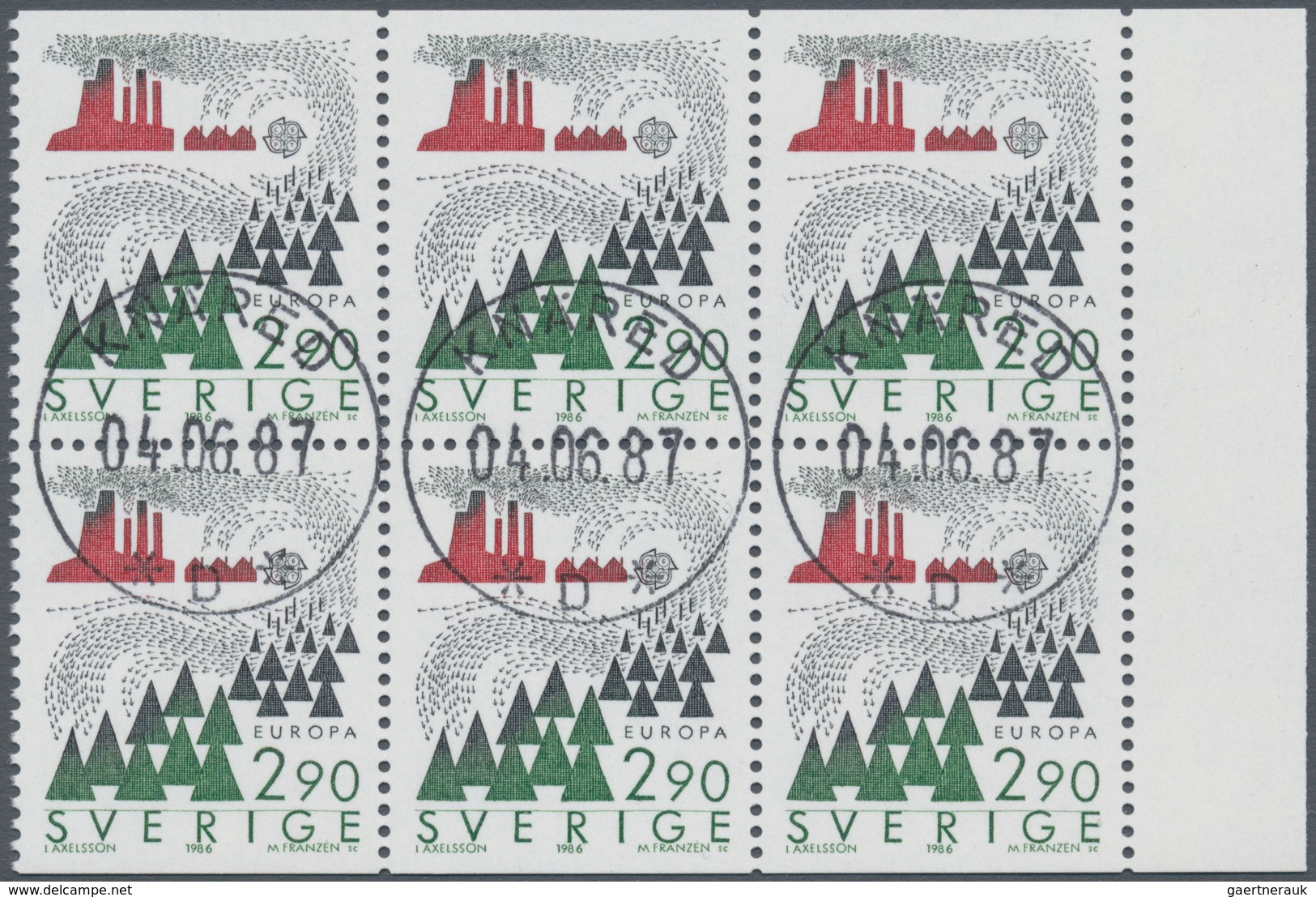 Schweden: 1986, Europa-CEPT ‚Protection Of Nature And Environment‘ 2.90kr. Lot With 240 Complete Boo - Neufs