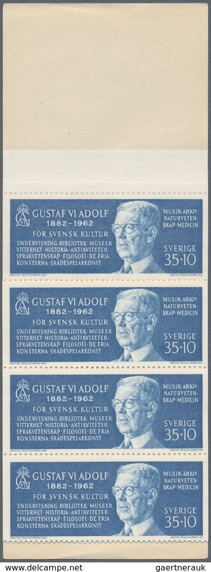 Schweden - Markenheftchen: 1962, 80th Birthday Of King Gustaf VI Adolf Two Booklets 3kr. And 4.50kr. - 1904-50