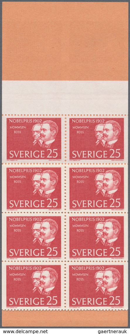 Schweden - Markenheftchen: 1962, Nobel Prize Winners Of 1902 (Mommsen And Ross) In A Lot With 190 Co - 1904-50