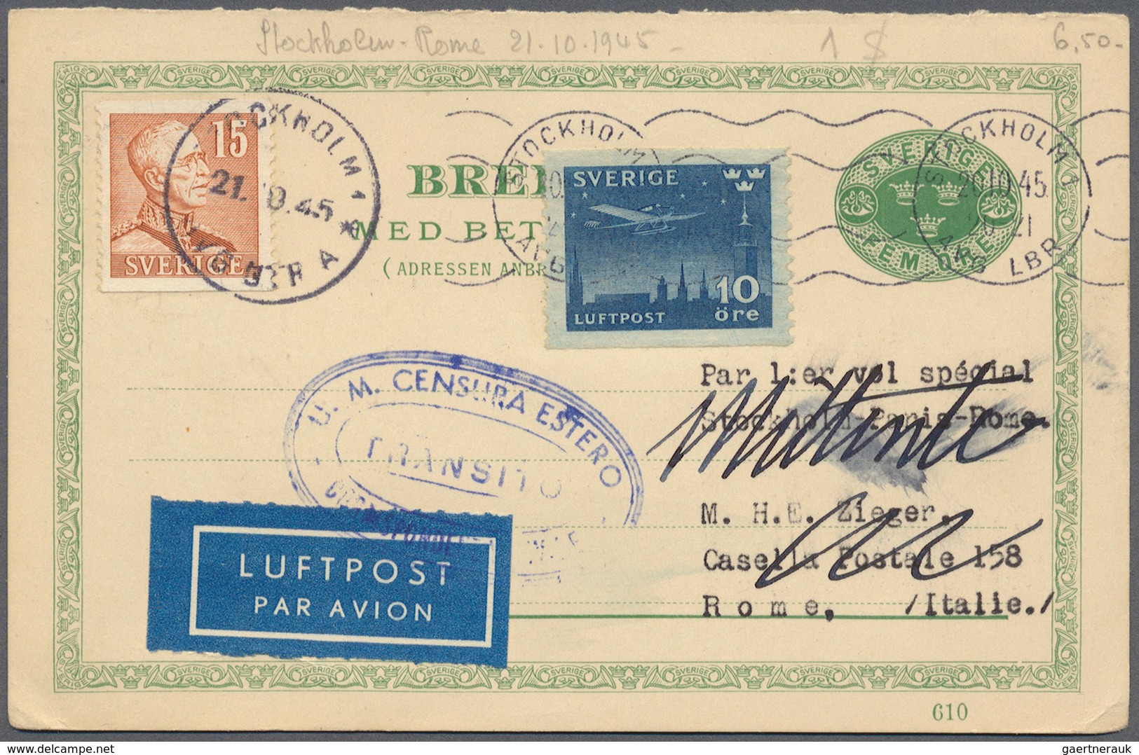 Schweden - Ganzsachen: 1887 - 1945,  Schöne Sammlung Von über 90 GSK, Kartenbriefen Und Einigen GS U - Enteros Postales