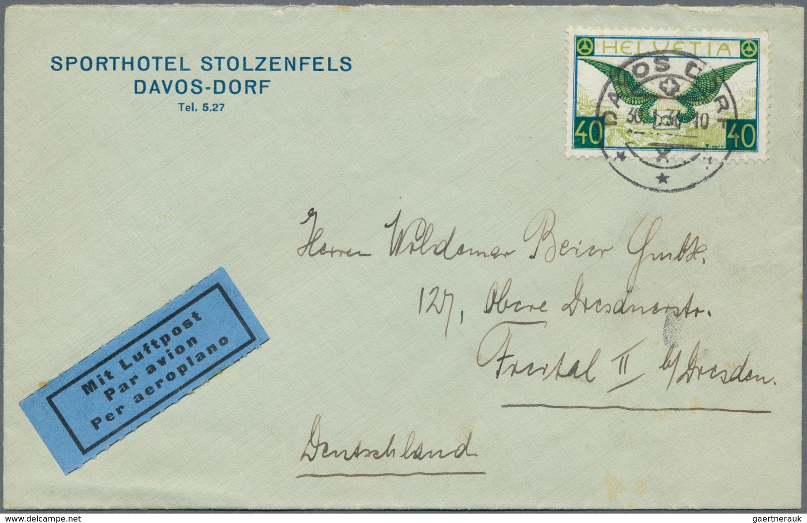 Schweiz: 1913-Modern, FLUGPOST: Umfangreiche Sammlung der Flugpostmarken (meist postfrisch bzw. anfa