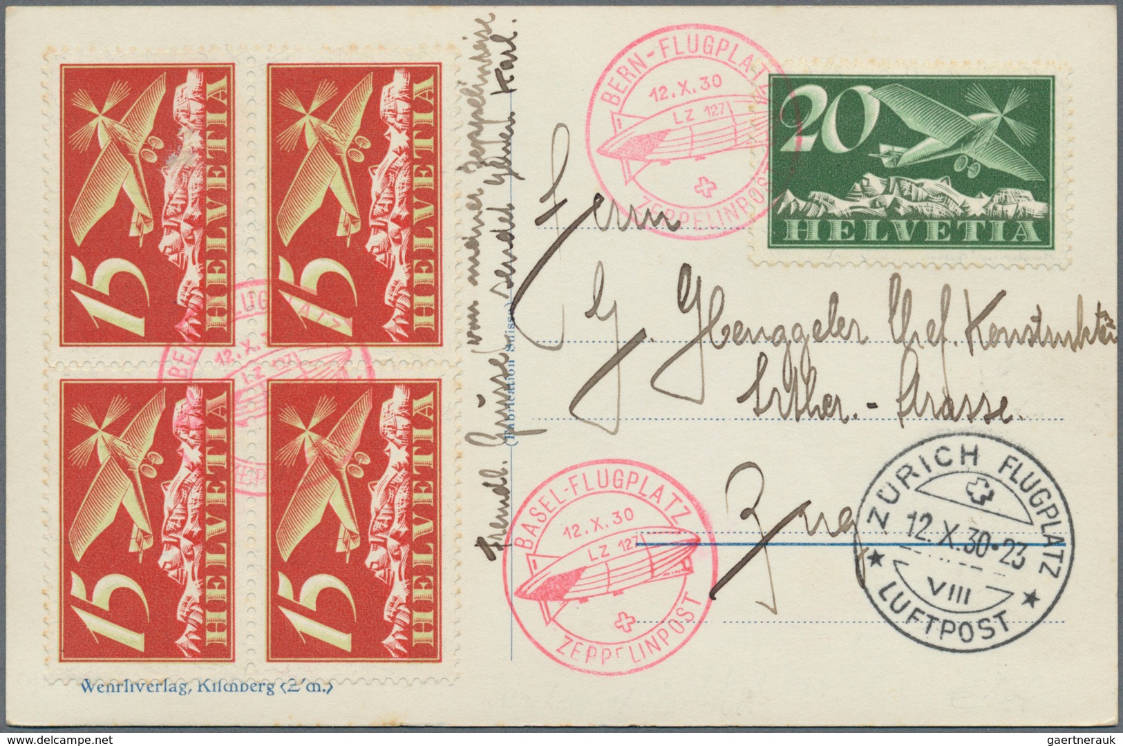 Schweiz: 1913-Modern, FLUGPOST: Umfangreiche Sammlung der Flugpostmarken (meist postfrisch bzw. anfa
