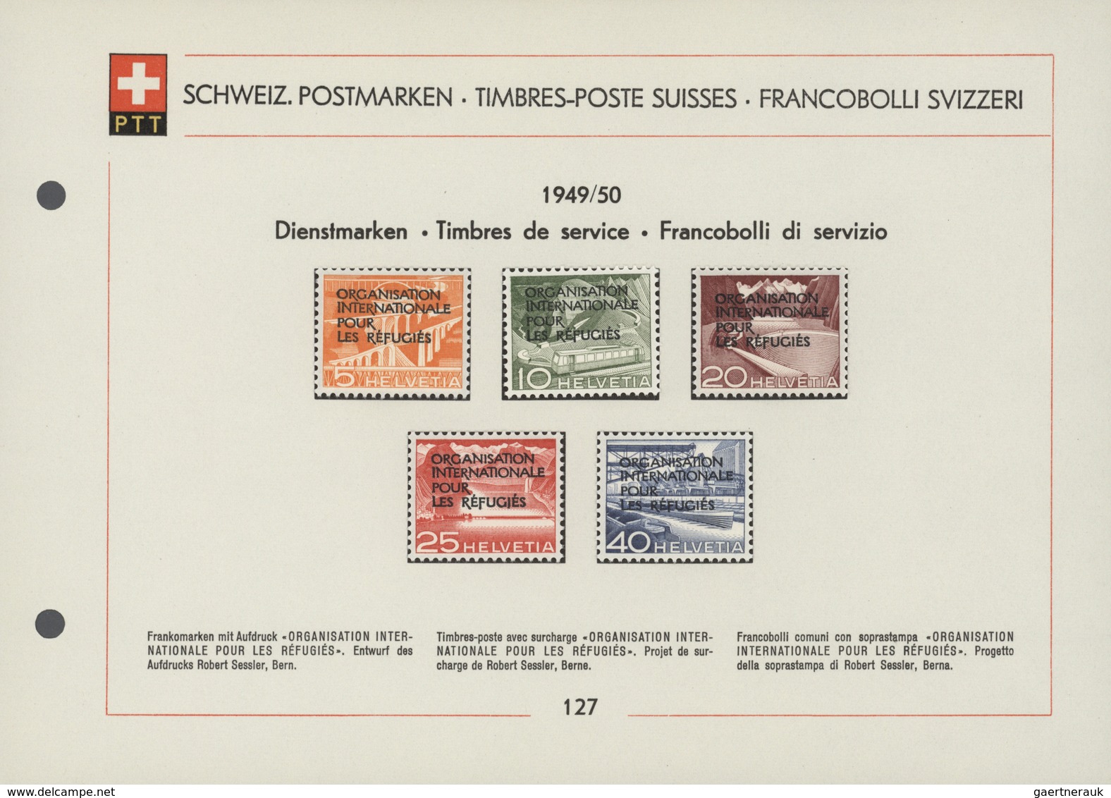 Schweiz - Internationale Organisationen: 1933/2005, Sauberer Sammlungsbestand Von Ca. 165 PTT-Ankünd - Otros & Sin Clasificación