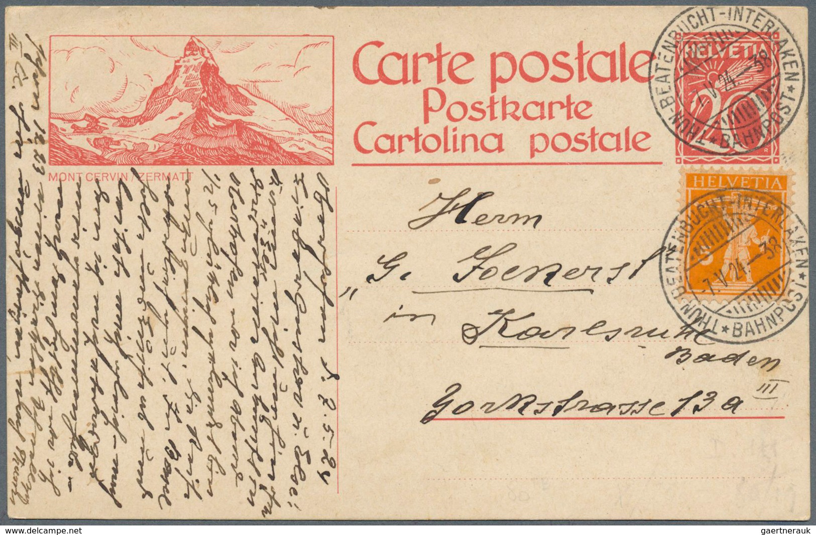 Schweiz - Ganzsachen: 1924 Ab, Sehr Umfangreiche Sammlung Mit über 1200 Meist Gebrauchten Ganzsachen - Entiers Postaux