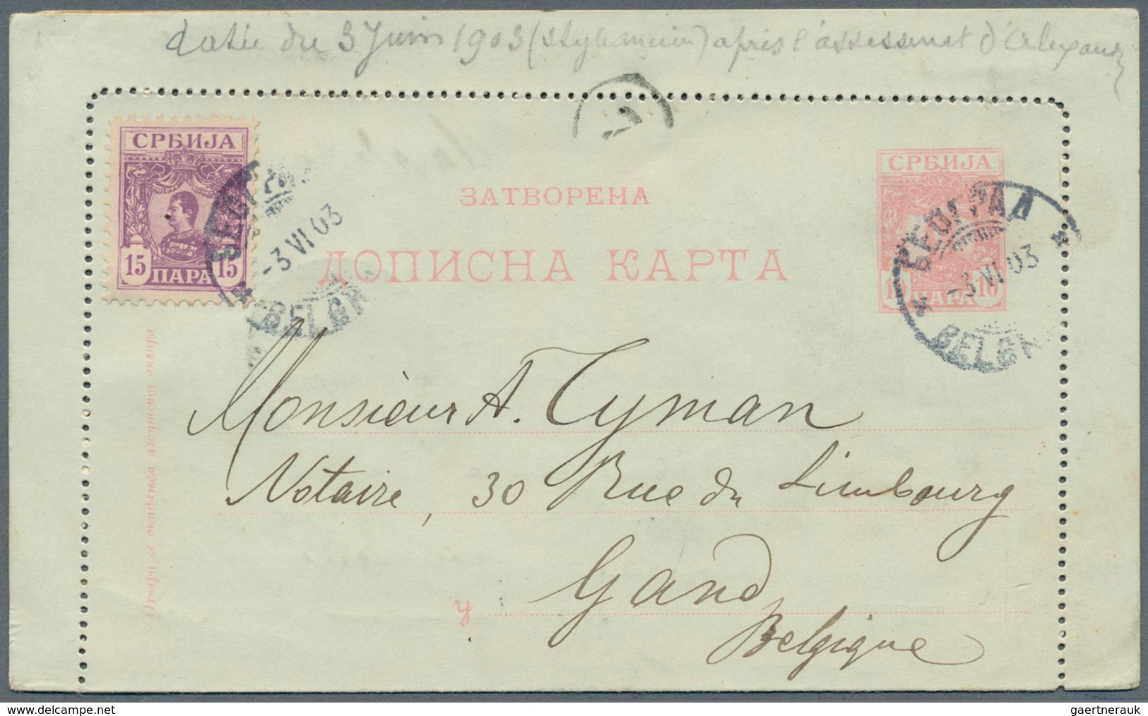 Serbien - Ganzsachen: 1873/1911, Collection With Ca.100 Different Mostly Mint Postal Stationeries, C - Serbia