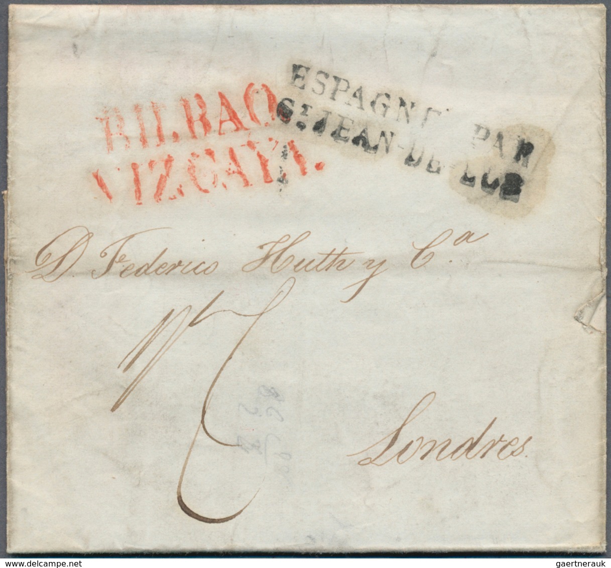 Spanien - Vorphilatelie: 1815/1850, Lot With Ca.50 Entire Letters To London, Comprising Mail And Pos - ...-1850 Préphilatélie