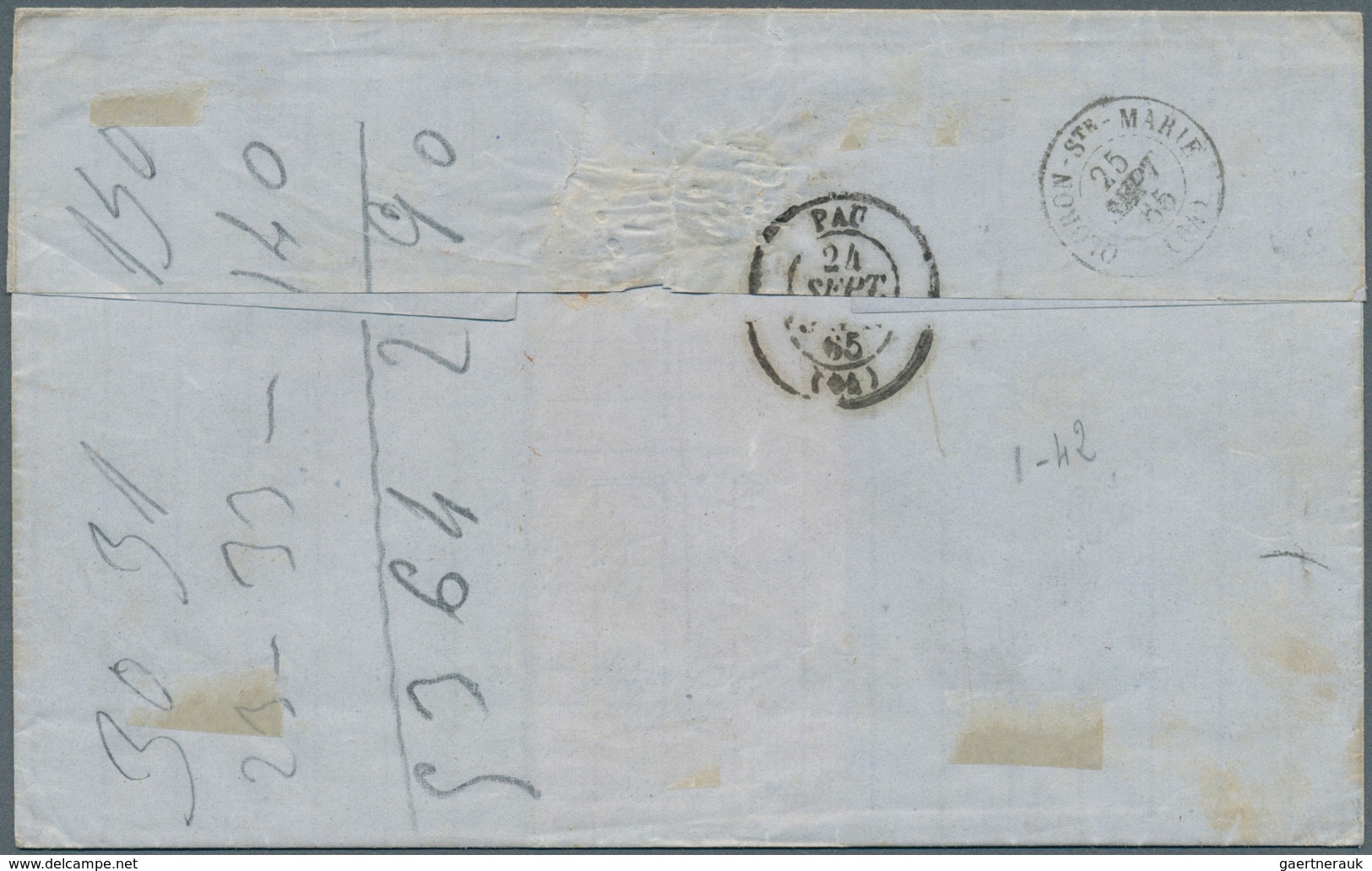 Spanien: 1822/1944, Lot Of Five Better Entires (single Lots), Incl. One Pre-philatelic Cover, Card T - Oblitérés