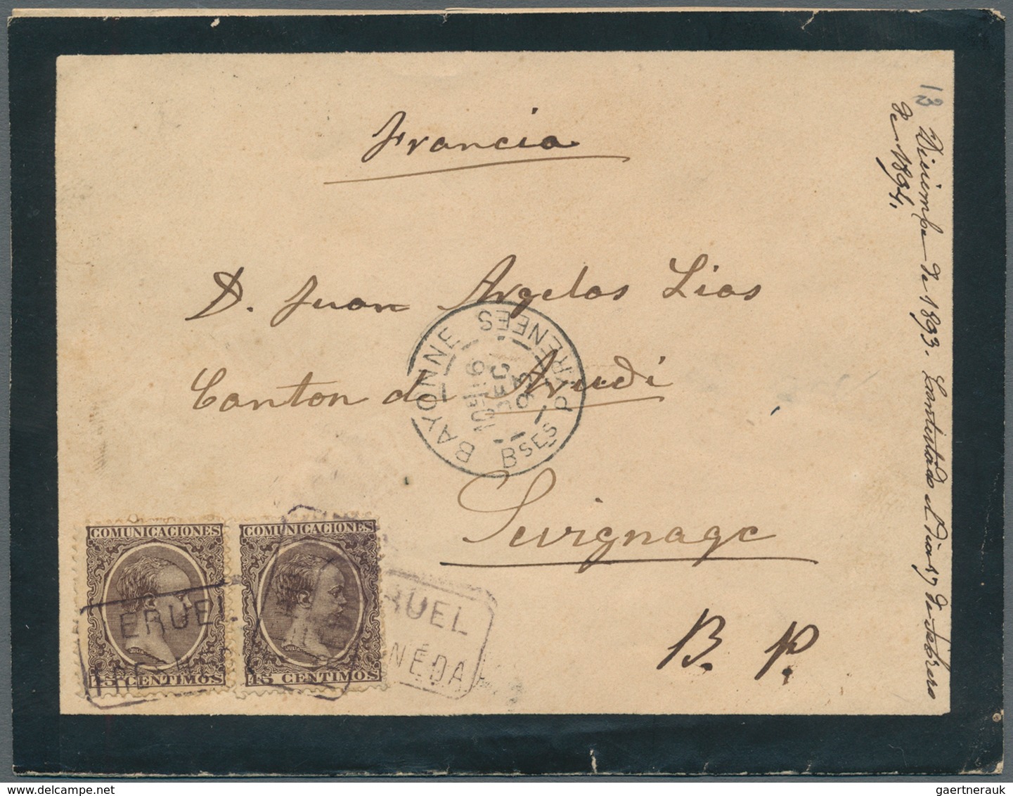 Spanien: 1843/1944: 29 Envelopes, Picture Postcards And Postal Stationeries Including Censored Mail, - Oblitérés