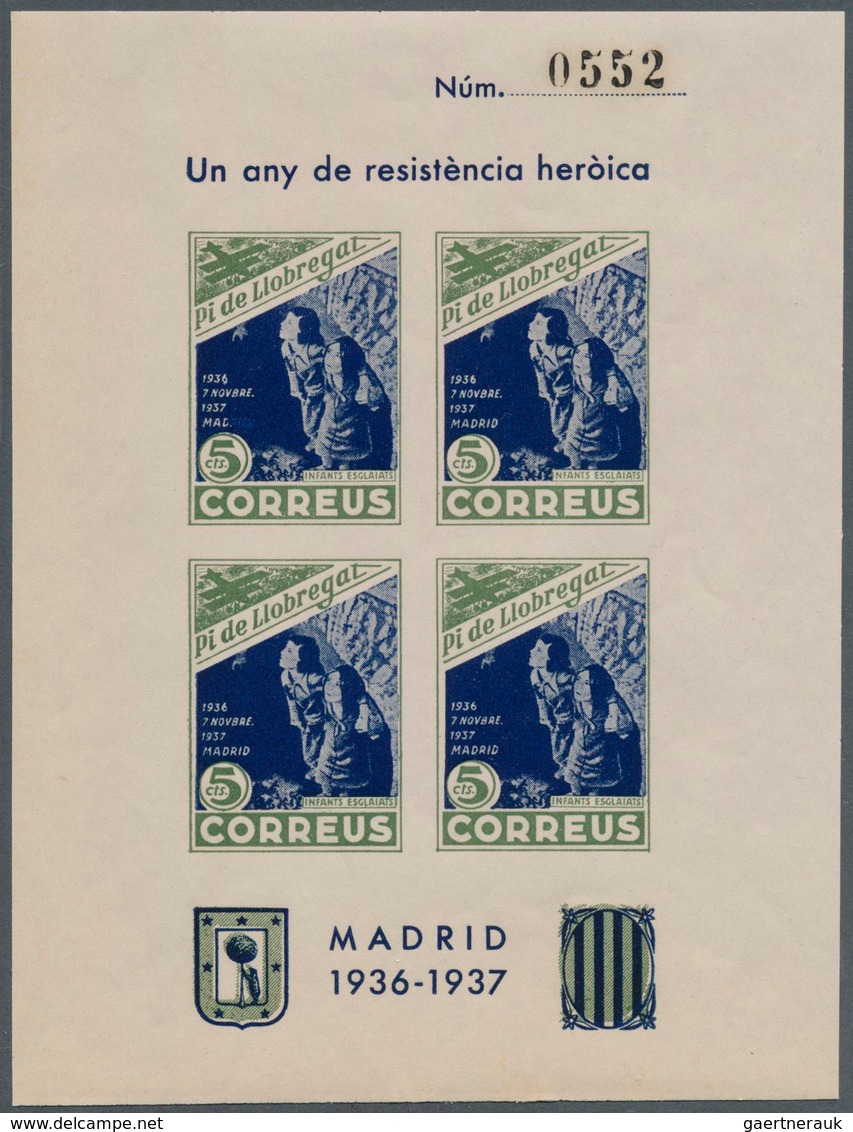 Spanien: 1930/1944 (ca.), Accumulation With Several Better And Unusual Issues Incl. Imperforate Stam - Gebruikt