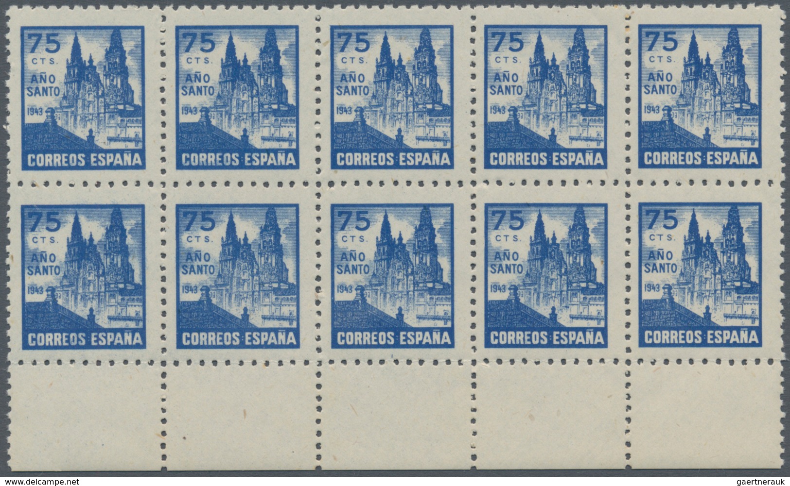 Spanien: 1943/1944, Holy Year Of Jacobus Of Compostela Complete Set Of Nine In A Lot With 25 Sets In - Oblitérés