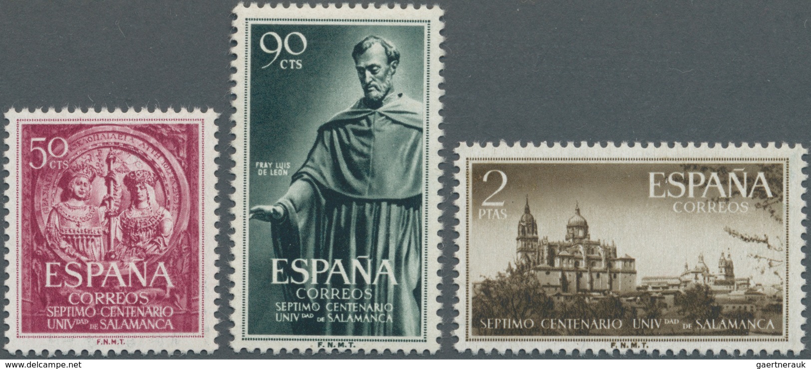 Spanien: 1953, 700 Years University Of Salamanca Lot With 25 Complete Sets Some In Larger Blocks, Mi - Oblitérés