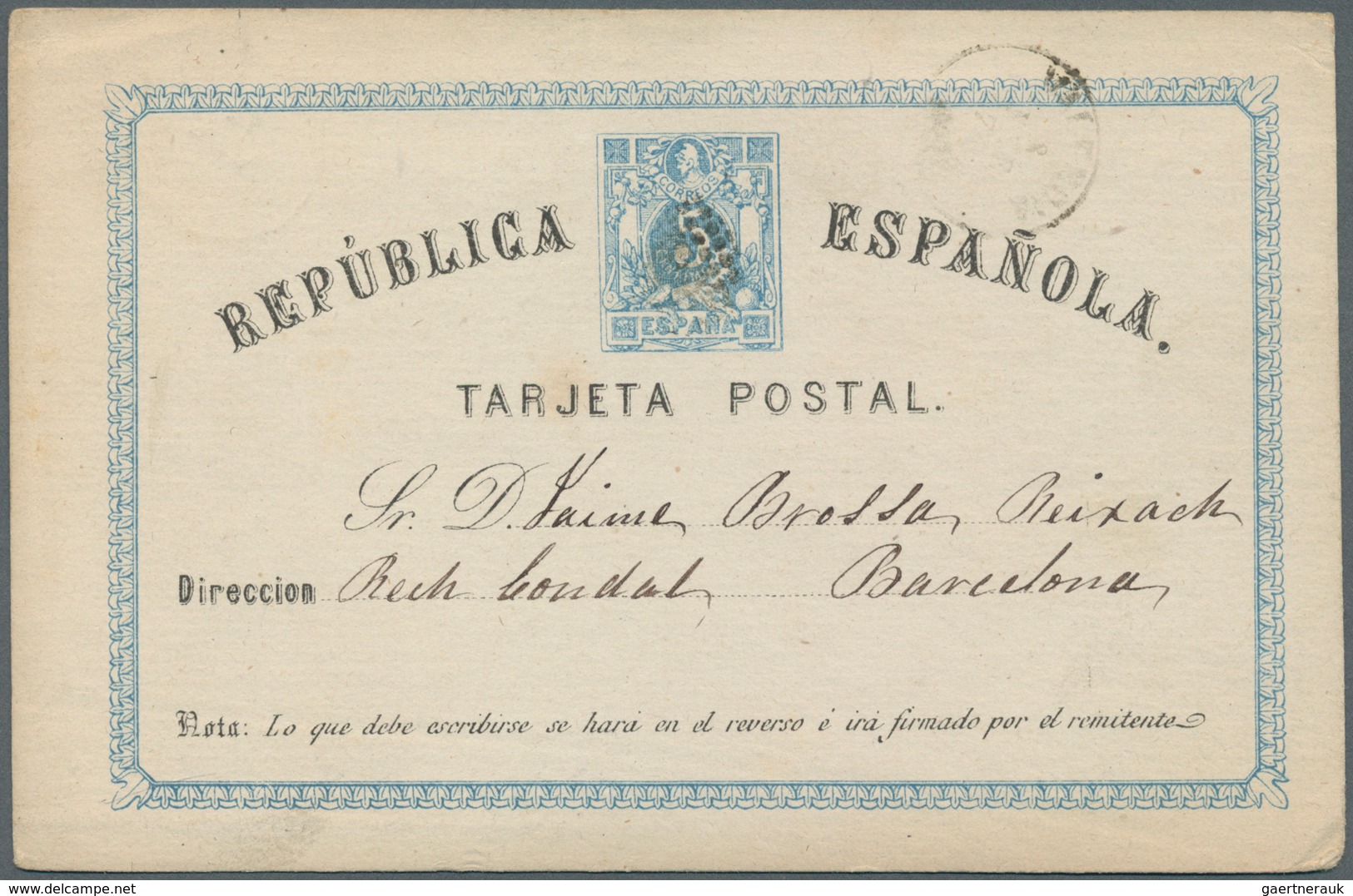 Spanien - Ganzsachen: 1874/1934, Approximately 80 Used Postal Stationery Cards Many Of Them Going To - 1850-1931