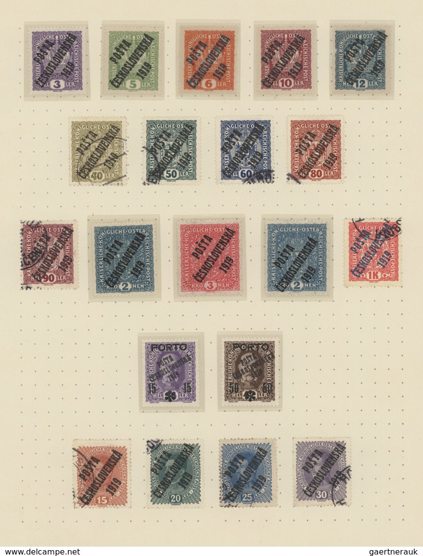 Tschechoslowakei: 1918/1970, Used And Mint Collection On Album Pages, Well Collected Throughout From - Otros & Sin Clasificación