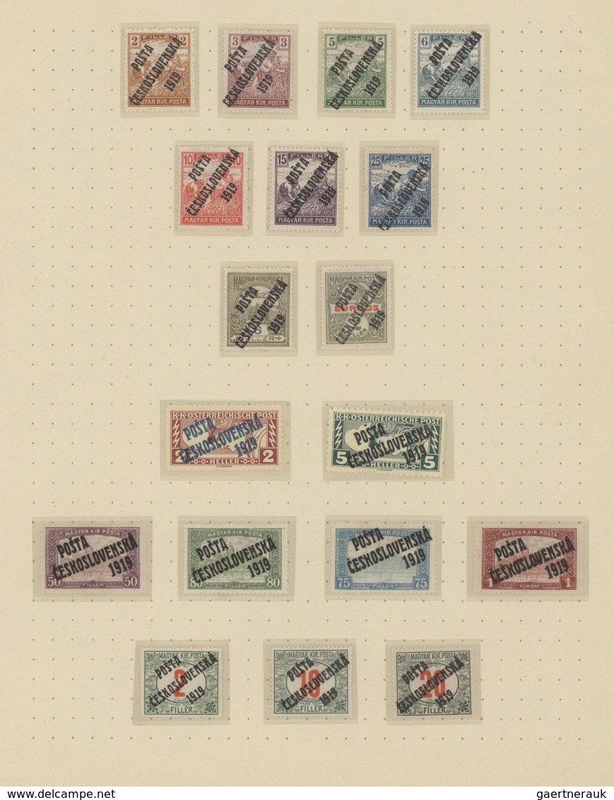 Tschechoslowakei: 1918/1970, Used And Mint Collection On Album Pages, Well Collected Throughout From - Otros & Sin Clasificación