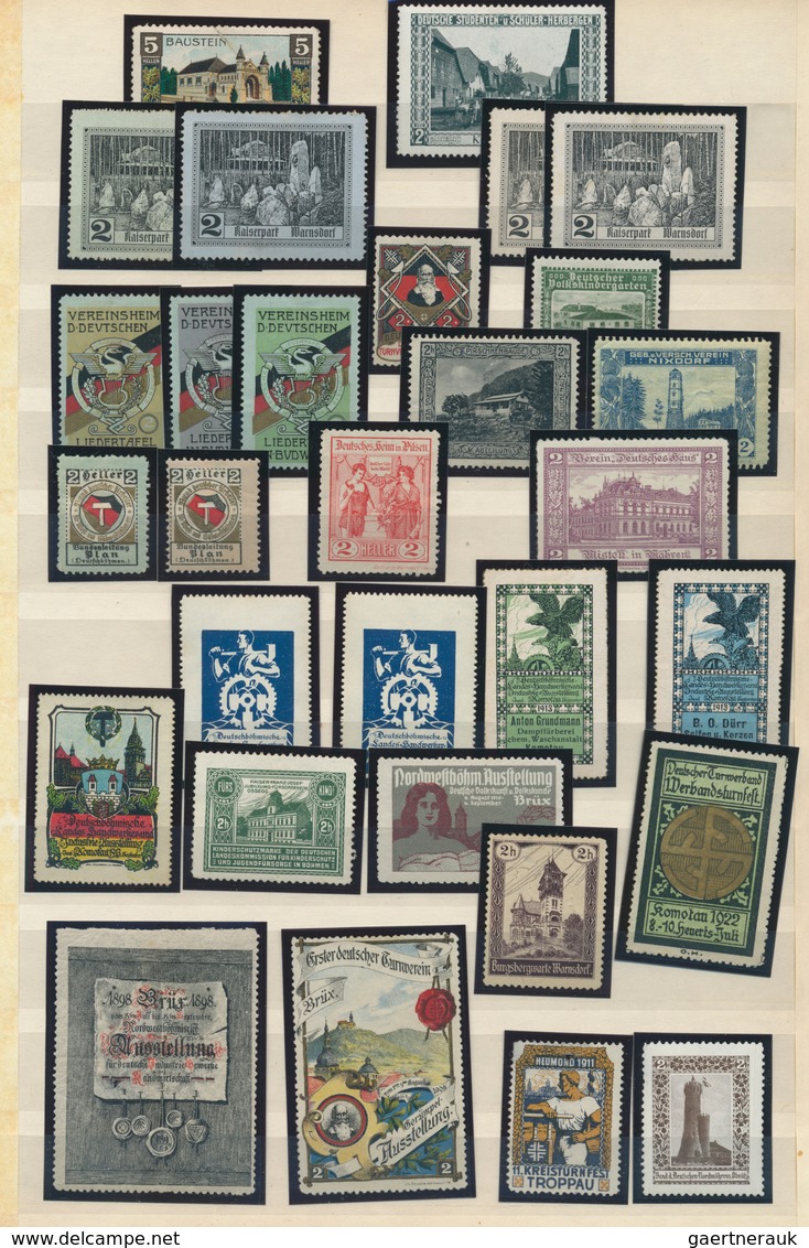 Tschechoslowakei - Besonderheiten: 1894/1980 (ca.), Mainly Before 1914, Collection Of Apprx. 250 Vig - Autres & Non Classés
