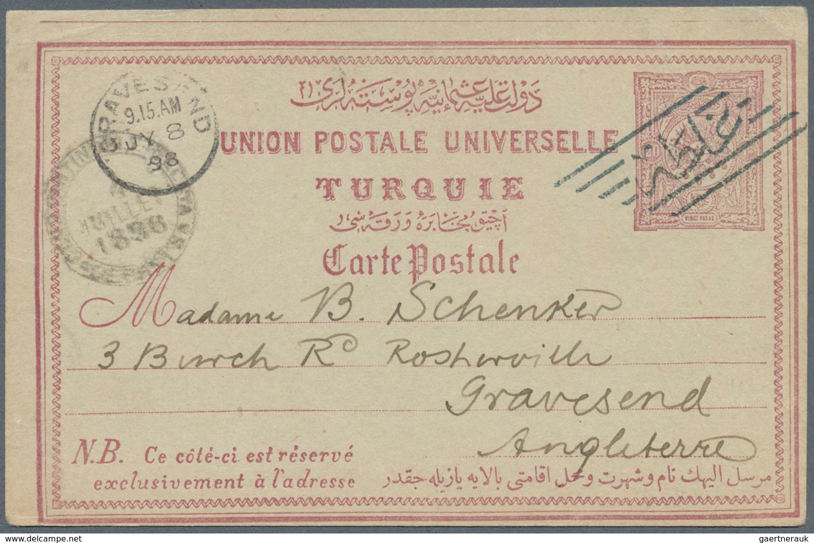 Türkei: 1850/1930 Ca., Lot With More Than 60 Covers, Cards And Stationeries, Comprising Parcel Cards - Neufs