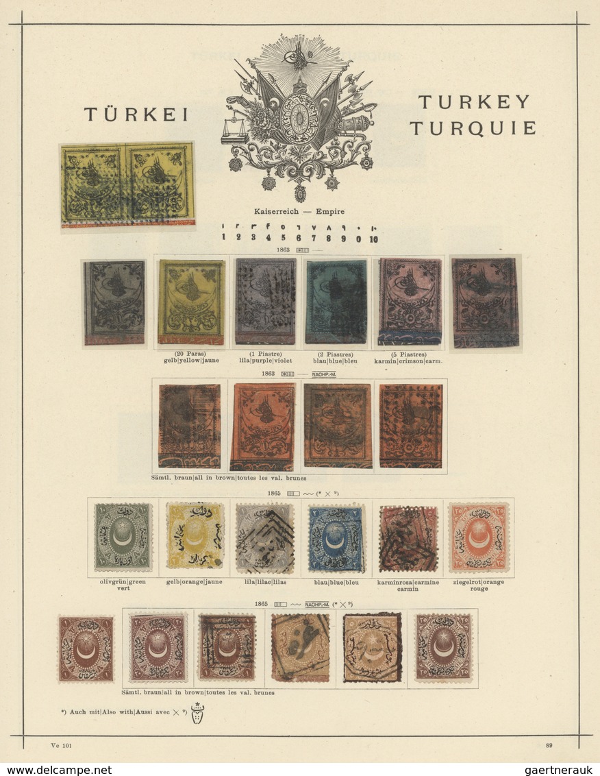 Türkei: 1863/1973, Mainly Used Collection In A Schaubek Album, Well Collected Throughout From A Good - Nuevos