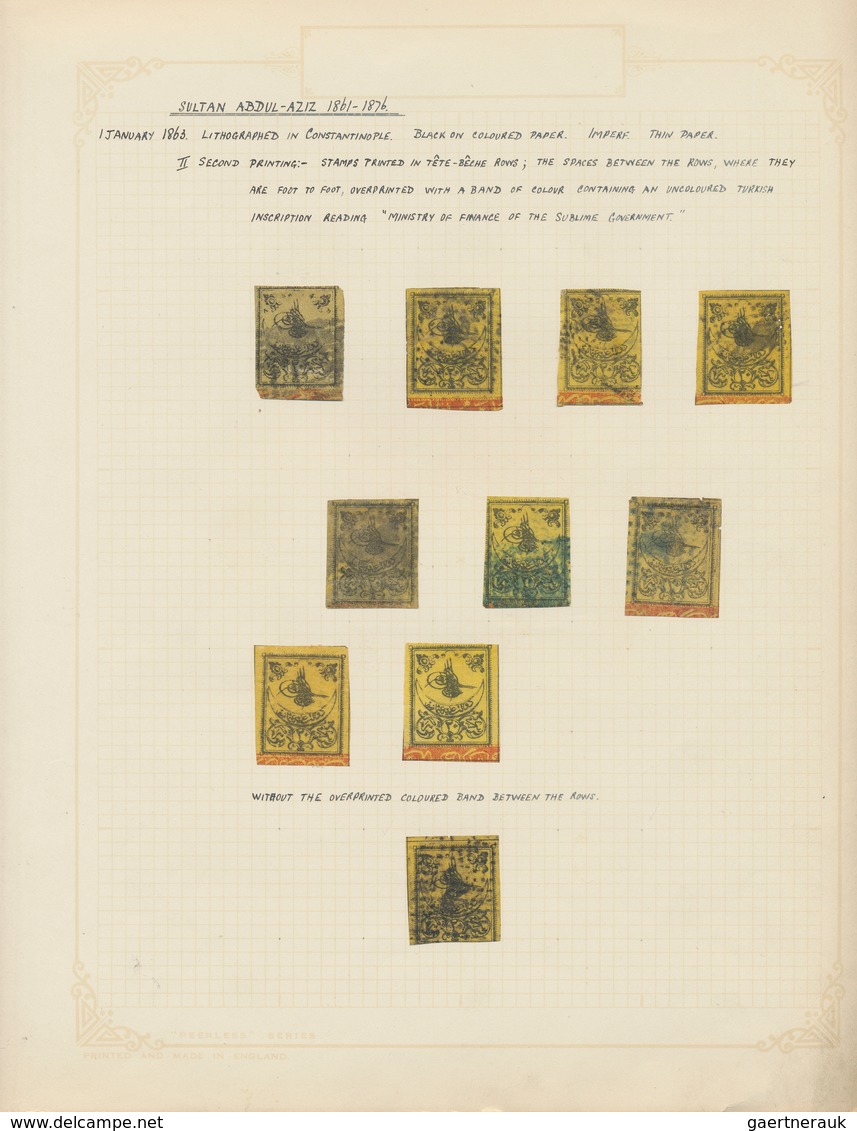 Türkei: 1863: The Tughras Only, 67 Stamps Mint And Used From An Old-time Collection Written-up On Qu - Neufs