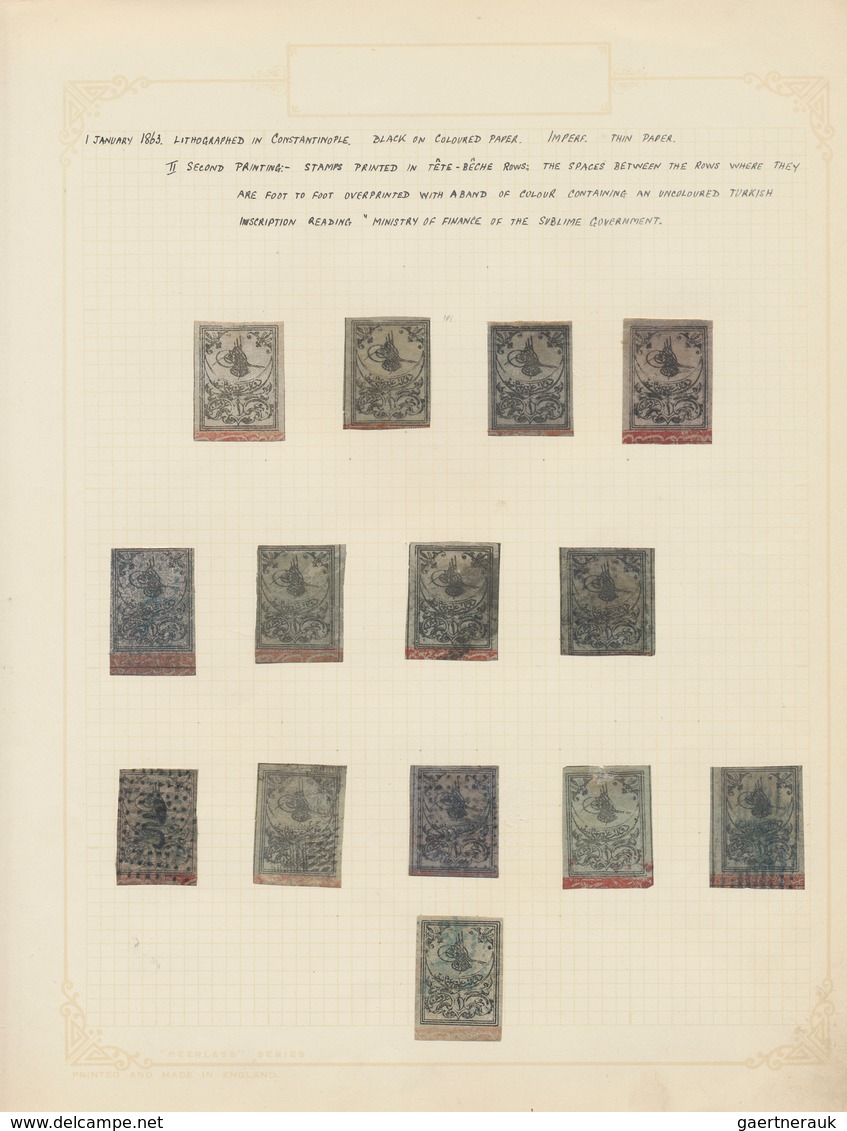 Türkei: 1863: The Tughras Only, 67 Stamps Mint And Used From An Old-time Collection Written-up On Qu - Neufs