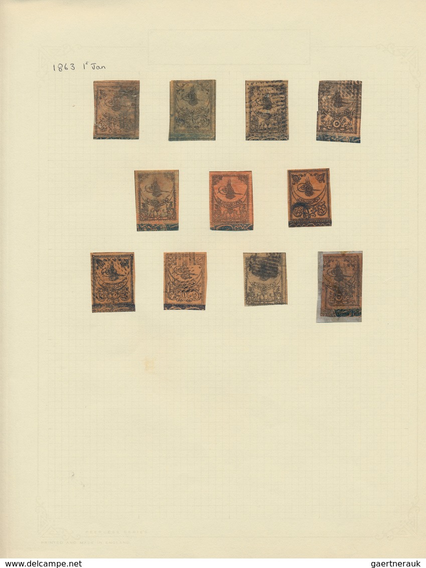 Türkei: 1863: The Tughras Only, 67 Stamps Mint And Used From An Old-time Collection Written-up On Qu - Nuevos