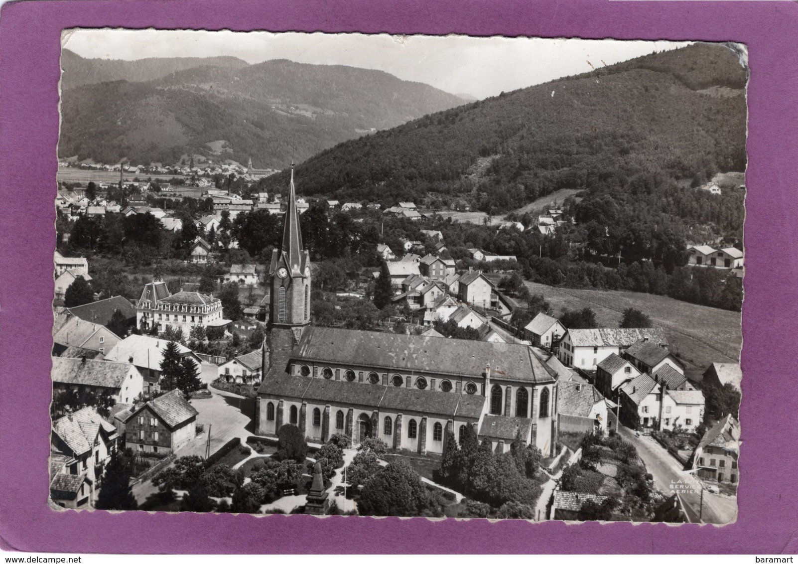 90 GIROMAGNY Vue Aérienne Serie EN AVION AU DESSUS DE ...  Edition LAPIE - Giromagny