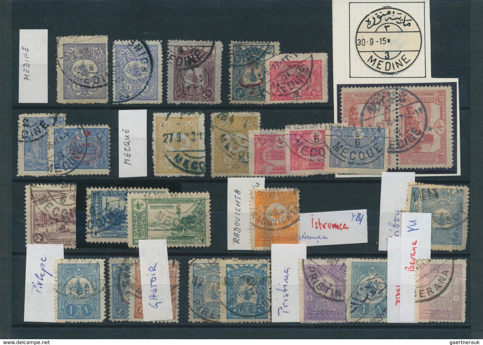 Türkei - Stempel: 1870/1920 (ca.), Accumulation Of Apprx. 2.700 Stamps On Stockcards, Partly Varied - Otros & Sin Clasificación