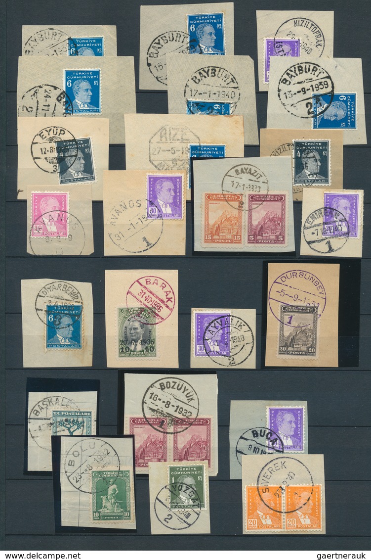 Türkei - Stempel: 1870/1950 (ca.), Collection/accumulation Of Apprx. 1.350 Stamps Showing A Great Di - Otros & Sin Clasificación