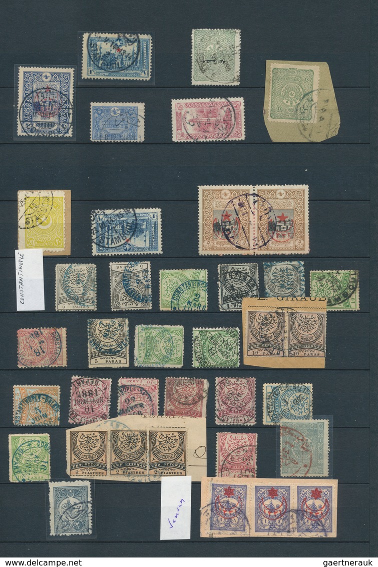 Türkei - Stempel: 1870/1950 (ca.), Collection/accumulation Of Apprx. 1.350 Stamps Showing A Great Di - Otros & Sin Clasificación