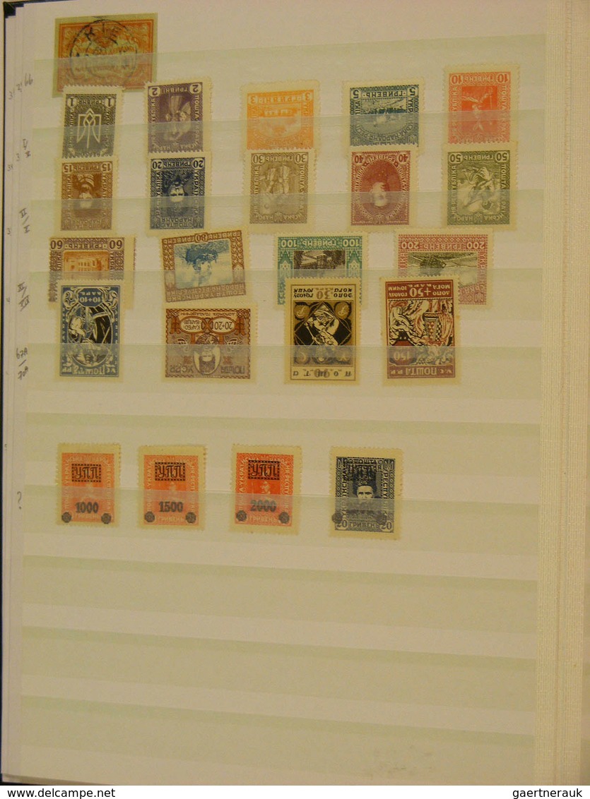 Ukraine: 1918/1919: Beautiful Specialised Collection With Different Types Of Overprints (different C - Ukraine