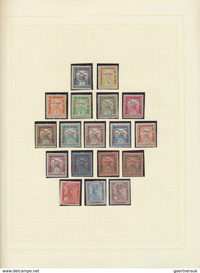 Ungarn: 1871/1959, Mint And Used Collection In A Schaubek Album, Well Collected Throughout And Showi - Neufs