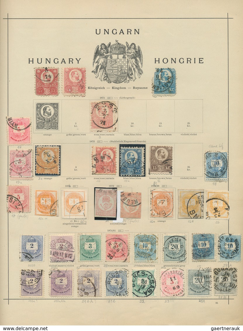 Ungarn: 1871/1990, Comprehensive Collection In A Schaubek Binder, From Early Issues And Well Sorted - Neufs