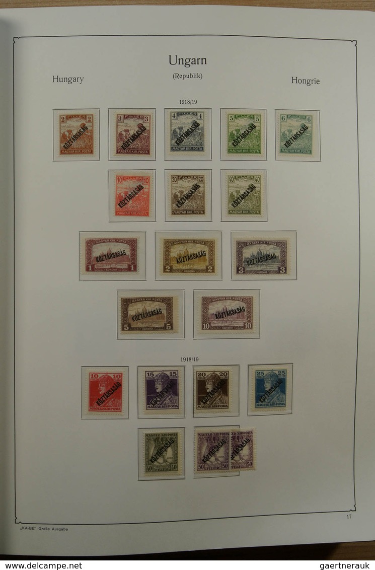 Ungarn: 1871-1983. Very well filled, MNH, mint hinged and used collection Hungary 1841-1983 in 3 Kab