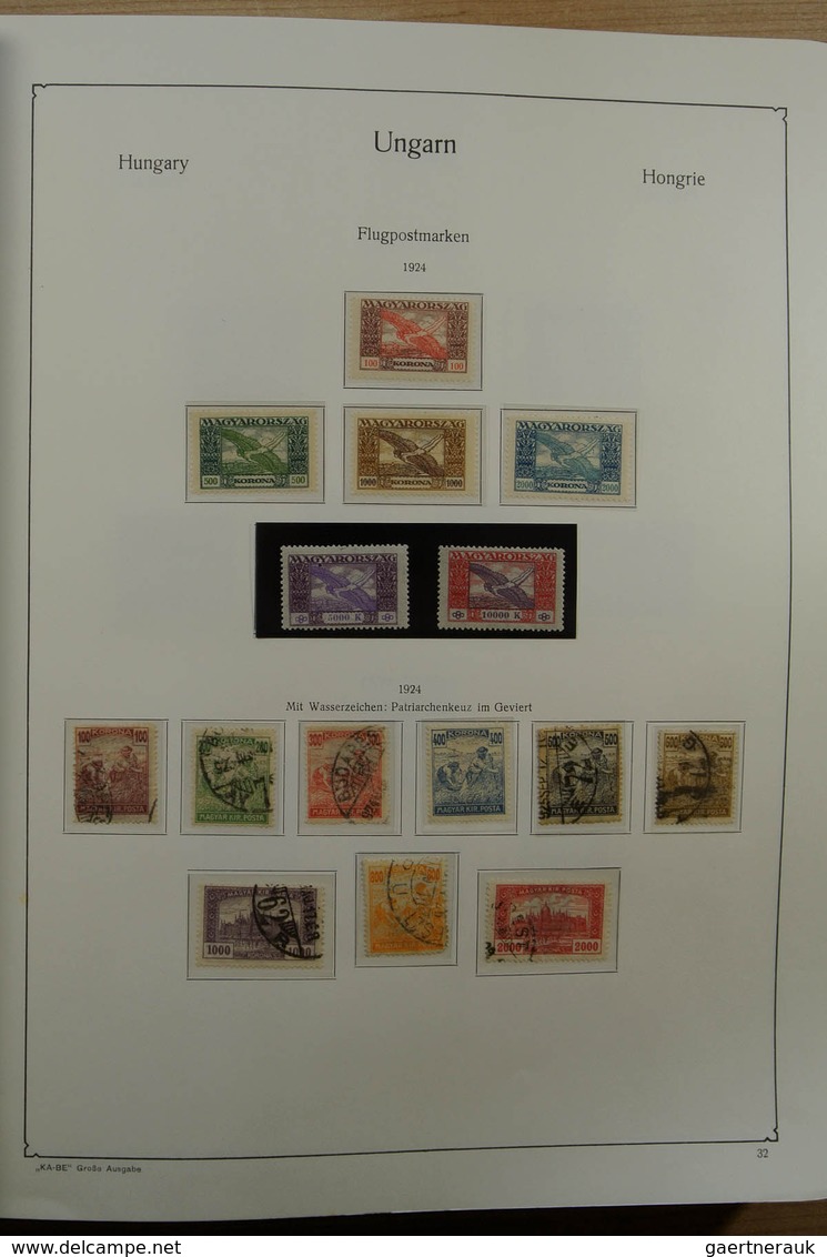 Ungarn: 1871-1983. Very well filled, MNH, mint hinged and used collection Hungary 1841-1983 in 3 Kab