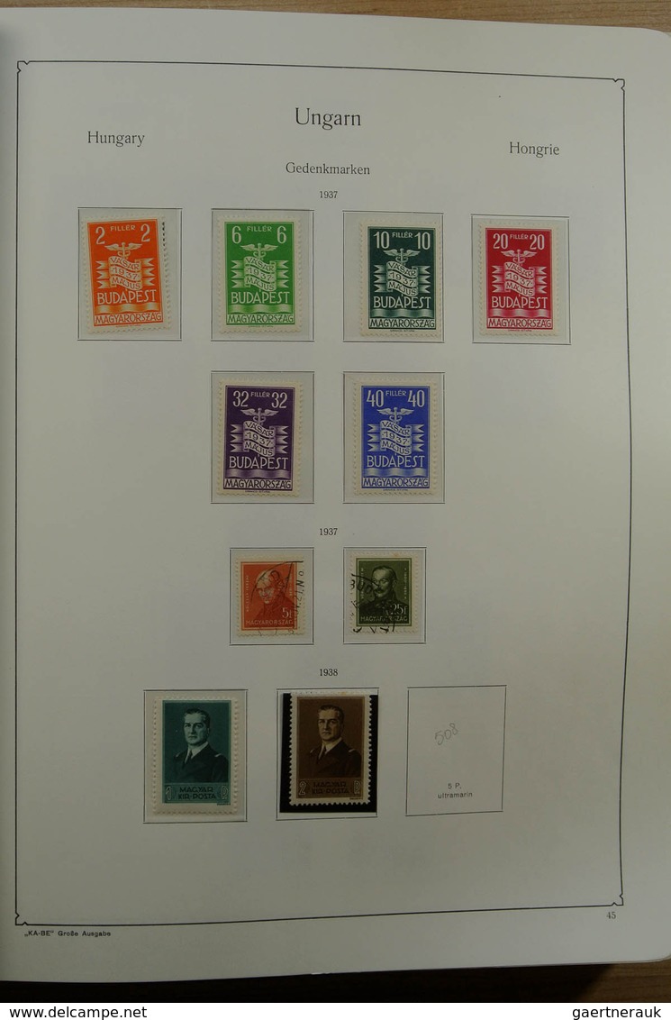 Ungarn: 1871-1983. Very well filled, MNH, mint hinged and used collection Hungary 1841-1983 in 3 Kab